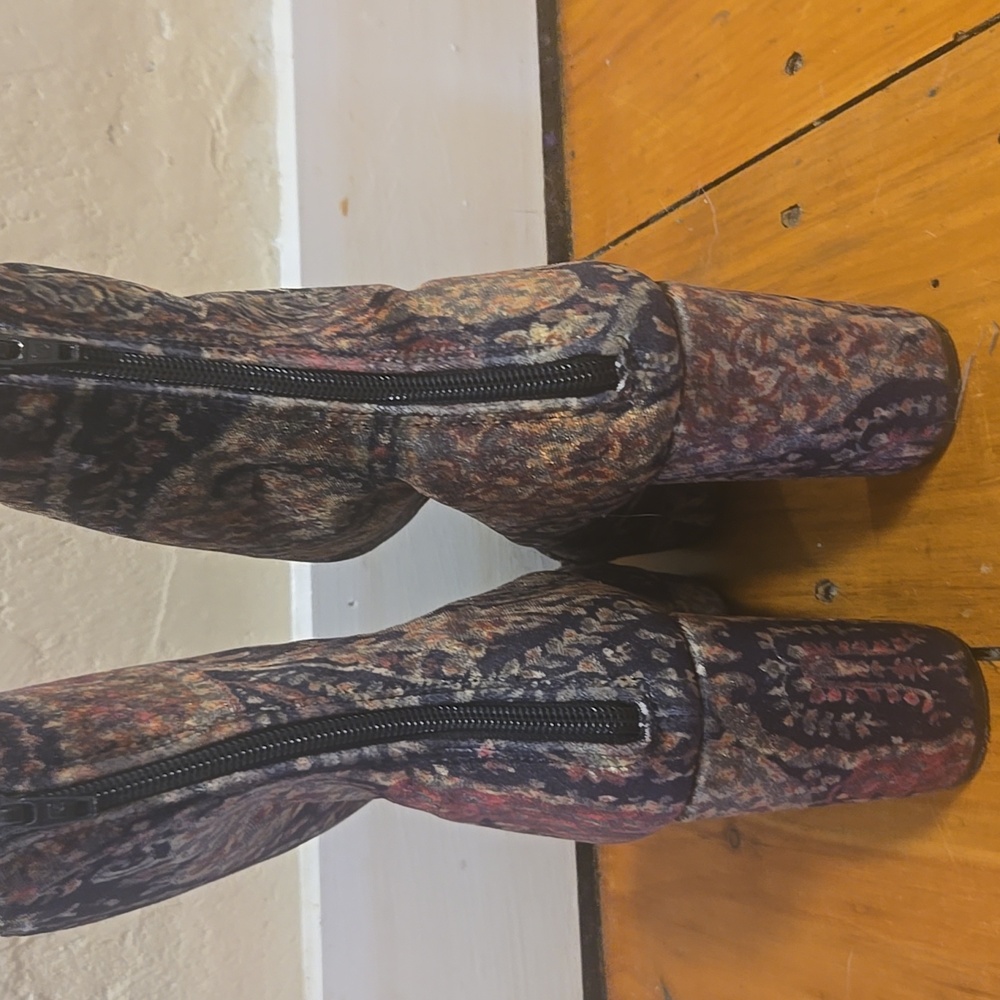 Free People Paisley Velvet Boots - Picture 3 of 5